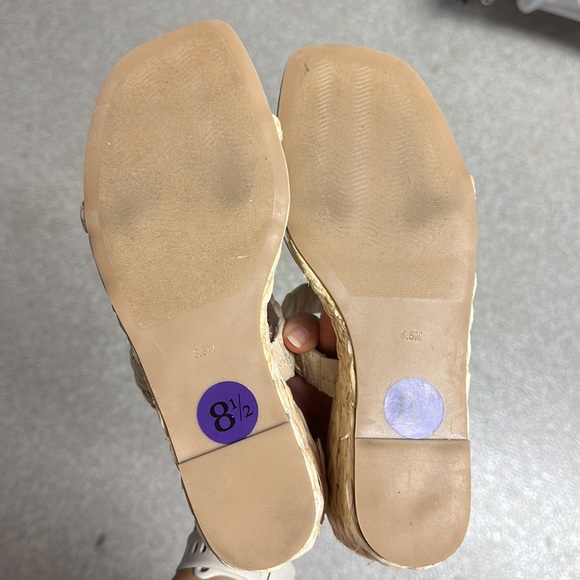 Steven by Steve Madden Straw Rattan Strappy chunky heels sz‎ 8.5 - Picture 8 of 8